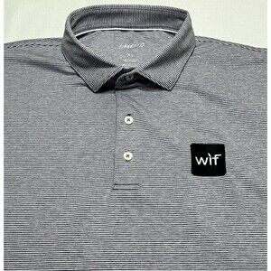 Johnnie Lyndon Golf Polo JMPO2010 Striped Mens Size XL Casual Preppy *Wif Logo *